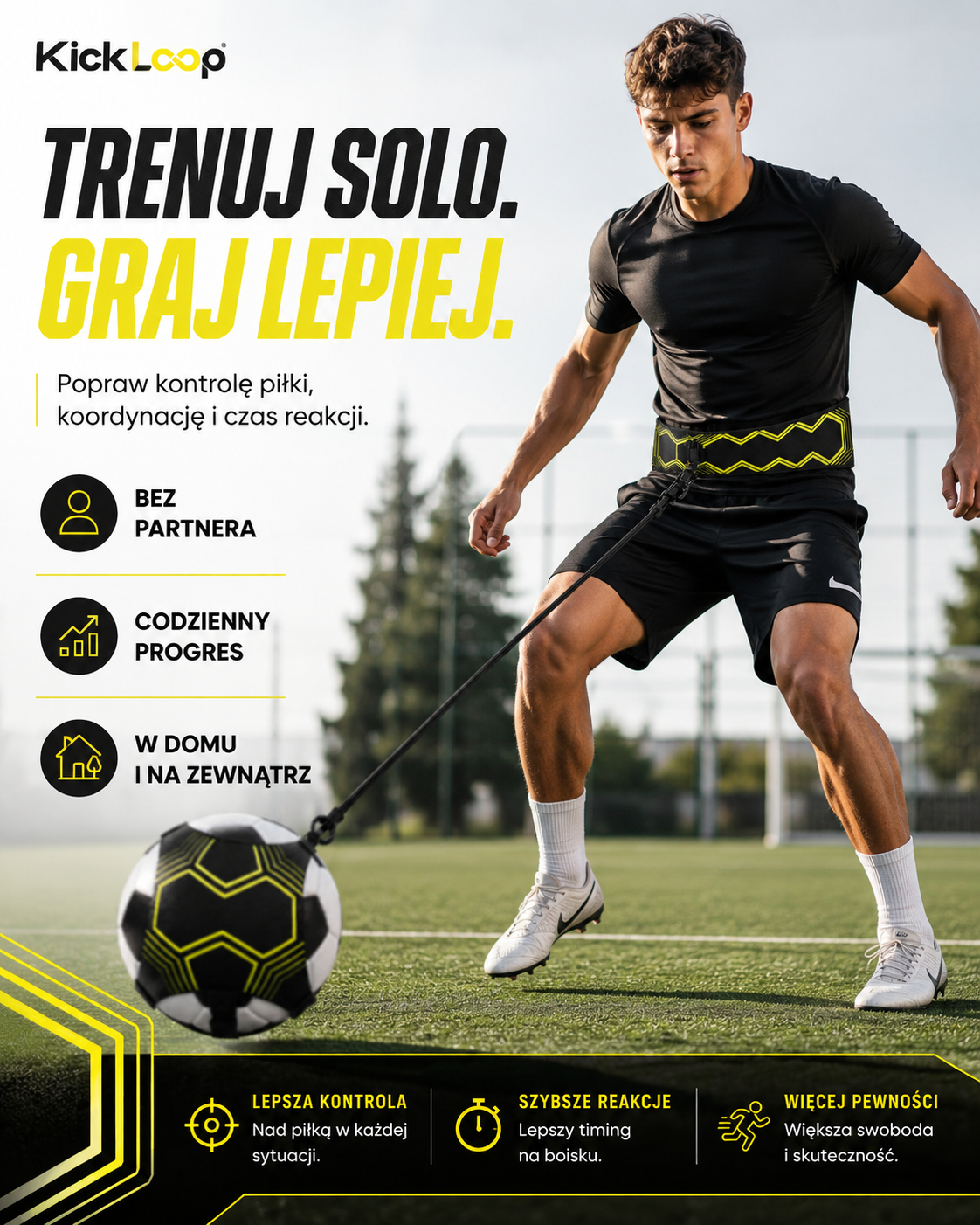 KickLoop™ - Pas treningowy do piłki